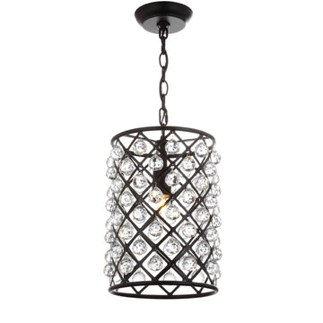Gabrielle Crystal/Metal LED Pendant - JONATHAN Y